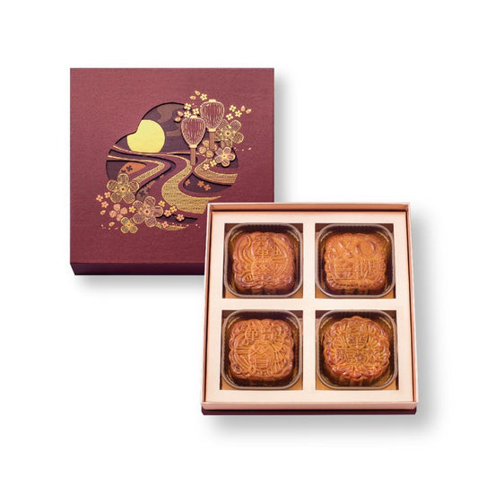 Quadrangle Mooncake Gift Box (Four Moon) 四合月月餅禮盒