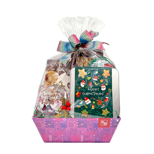 Kee Wah Christmas Gourmet Gift Basket (Small) Free Shipping 奇華聖誕美食禮品籃(細) 免運費