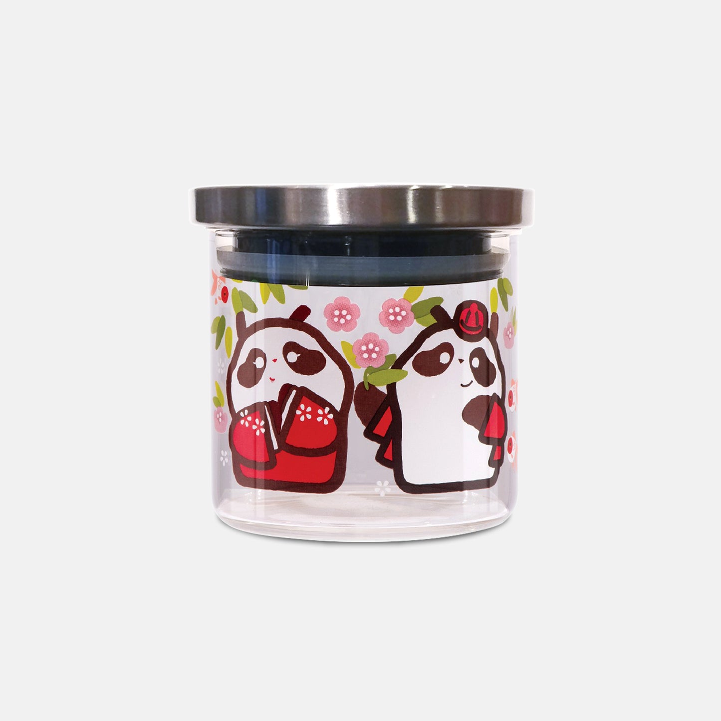 Kee Wah Panda Glass Jar 熊猫玻璃密封罐
