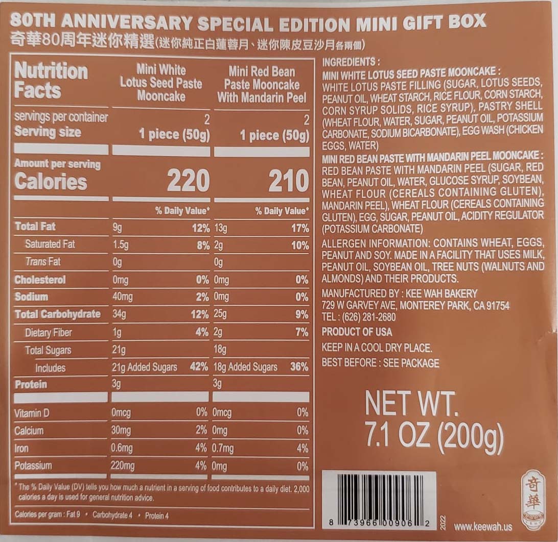 80th Anniversary Special Edition Mini Gift Set 奇華80週年迷你精選 V1