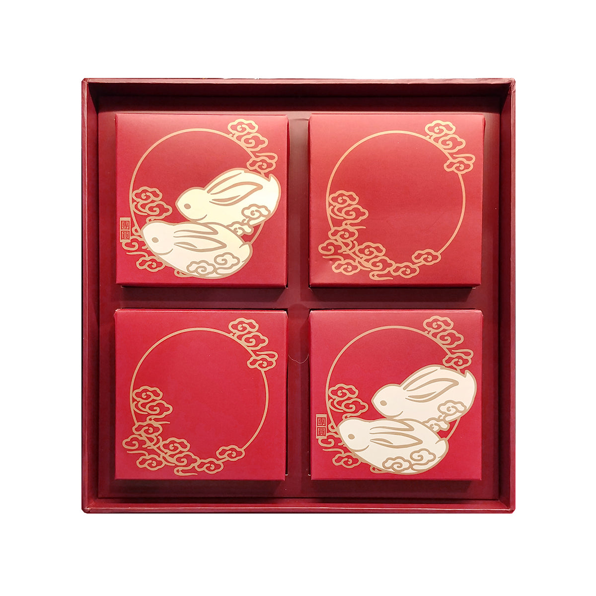 Quadrangle Mooncake Gift Box (Four Moon) 四合月月餅禮盒
