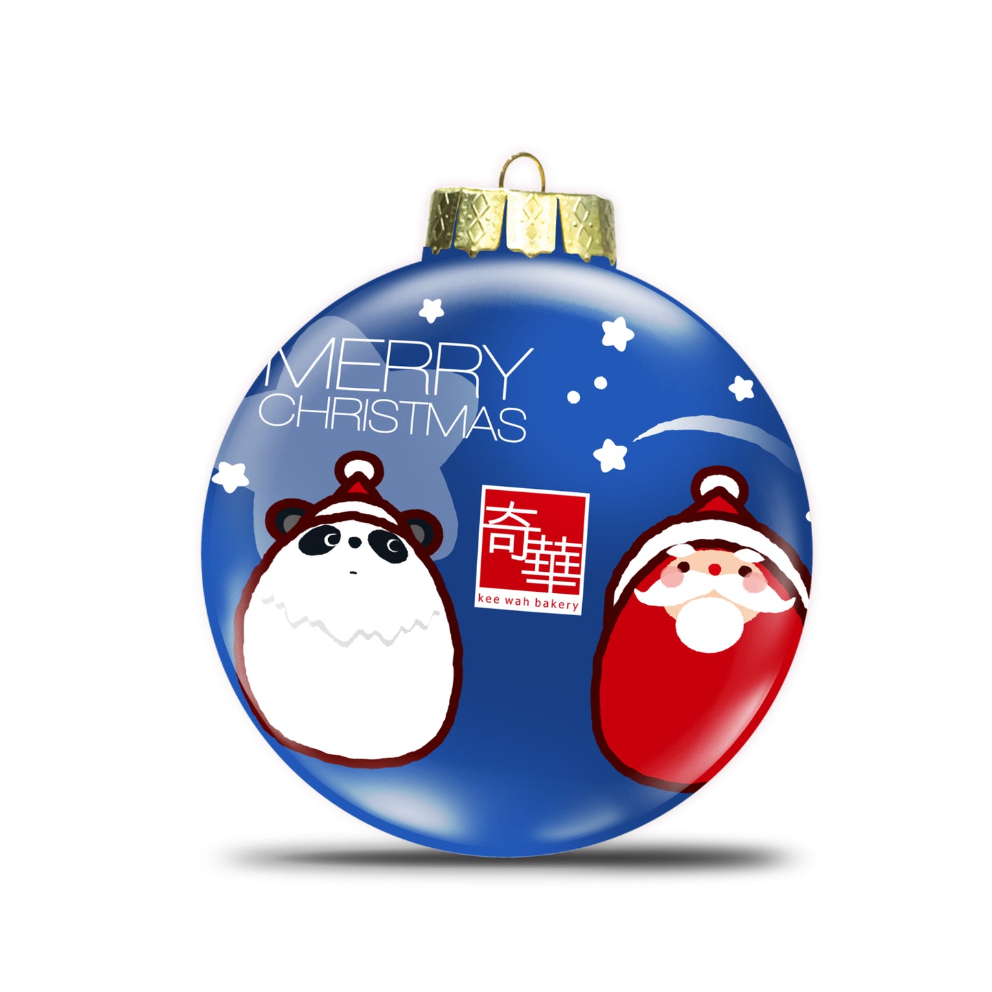 Limited Edition Panda Blue Christmas Ornament 奇華熊貓藍色聖誕裝飾品