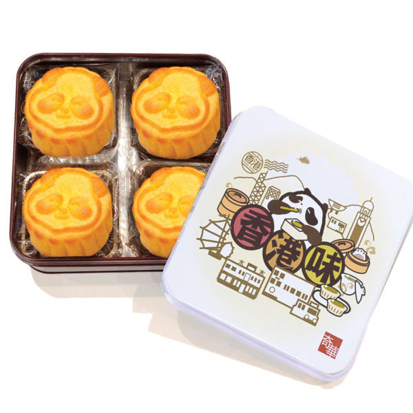 MADE IN USA Custard Panda 4pc FUN Box 趣緻小盒 (迷你熊貓奶黃月餅4個)