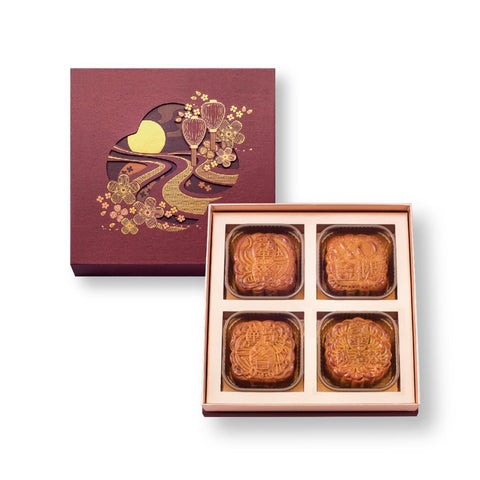 Quadrangle Mooncake Gift Box (Four Moon) 四合月月餅禮盒