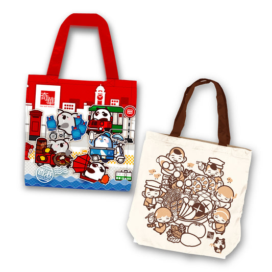 Panda City ECO bag + Harvest Cotton Tote