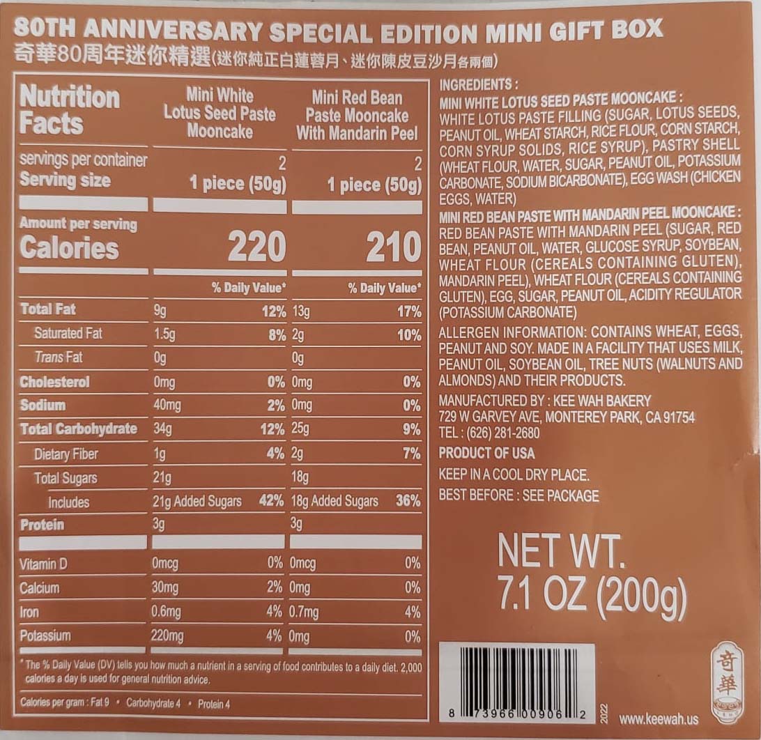 80th Anniversary Special Edition Mini Gift Set 奇華80週年迷你精選