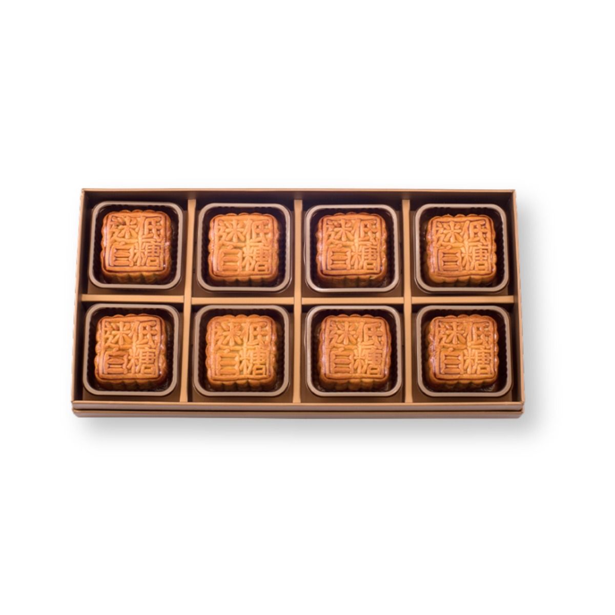 [HK] Mini Lower Sugar White Lotus Seed with yolk Mooncake 8pcs 禮盒迷你低糖蛋黃白蓮蓉 [香港製造]