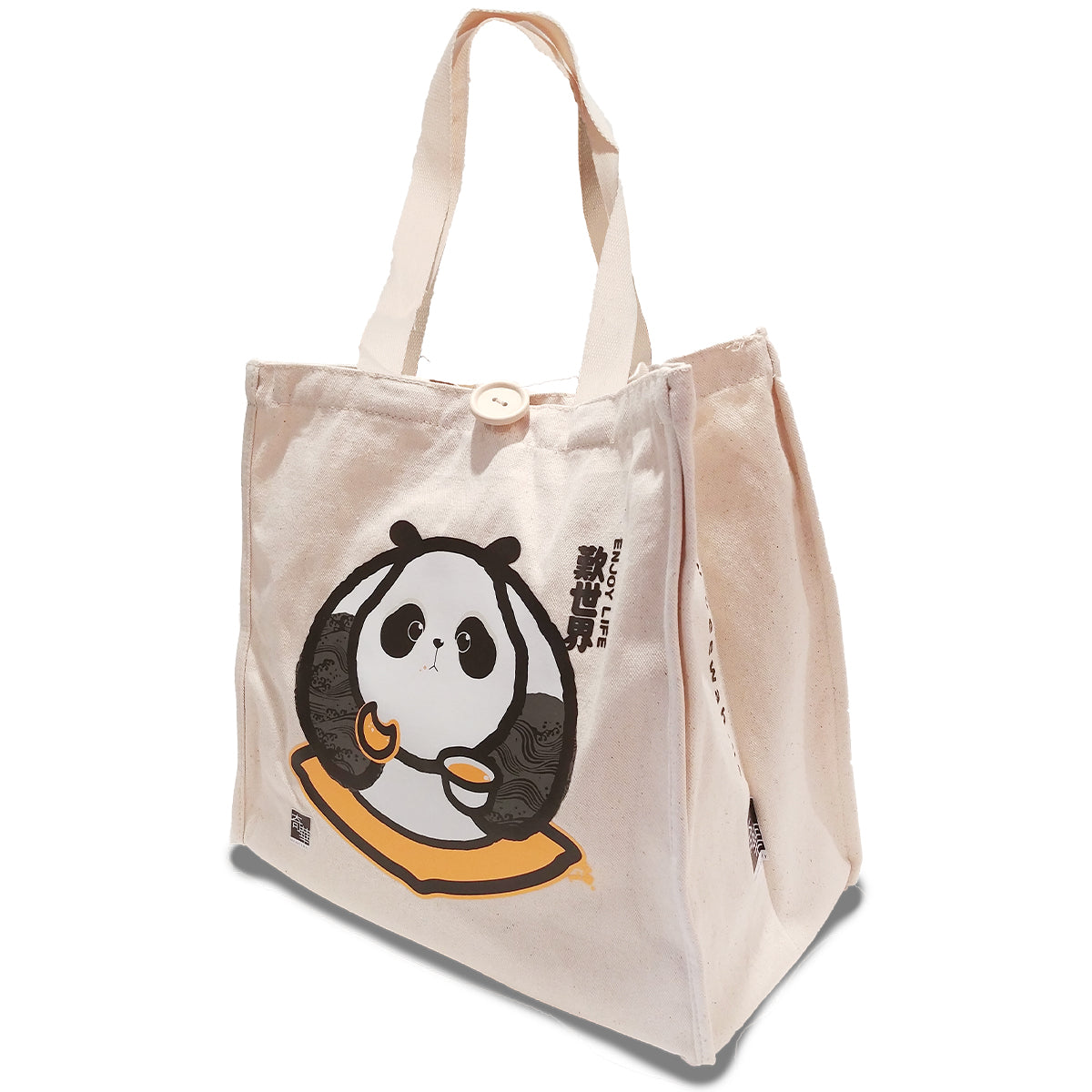 [NEW] Panda CANVAS tote (with bottom supporting board)